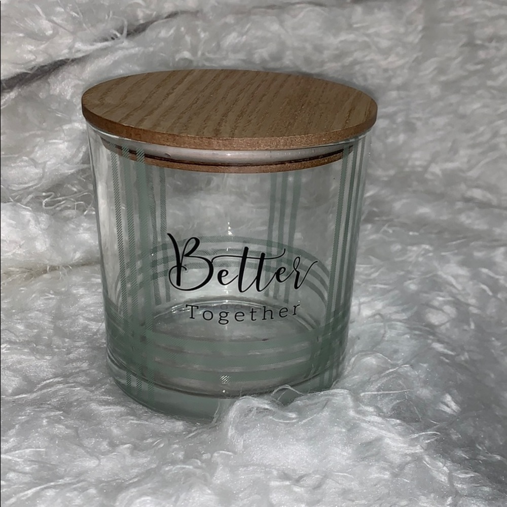 Decorative Candle Jar “Better Together”
